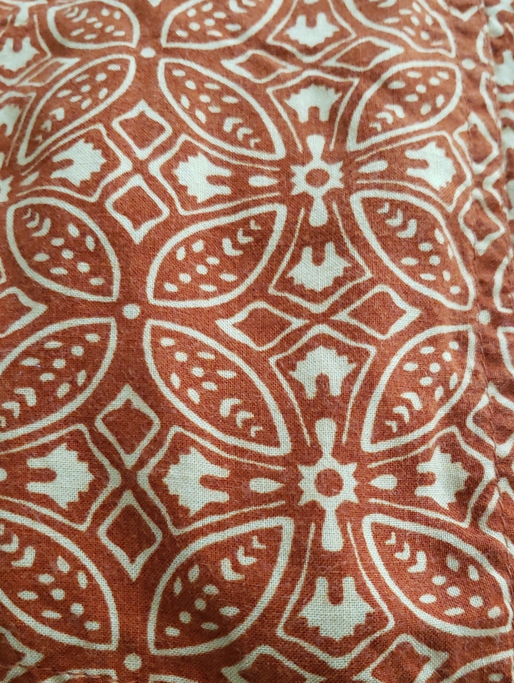 Patrons of Peace Wide Leg Pants in Rust Orange Print - Picture 6 of 7